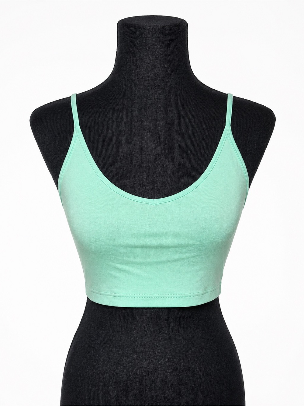 Women’s Cropped Tank Top in Mint Green